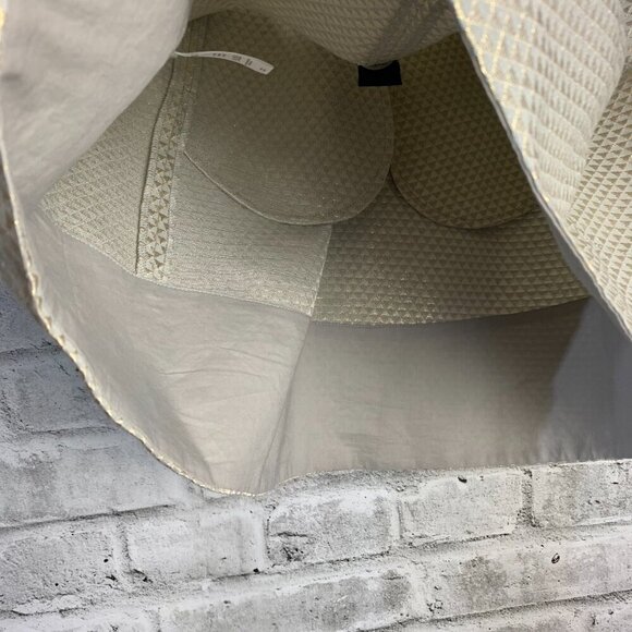 Ganni Anthropologie Gold Metallic Pleated A Line Mini Skirt with Pockets - Picture 6 of 13